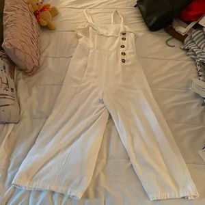 White long jumpsuit